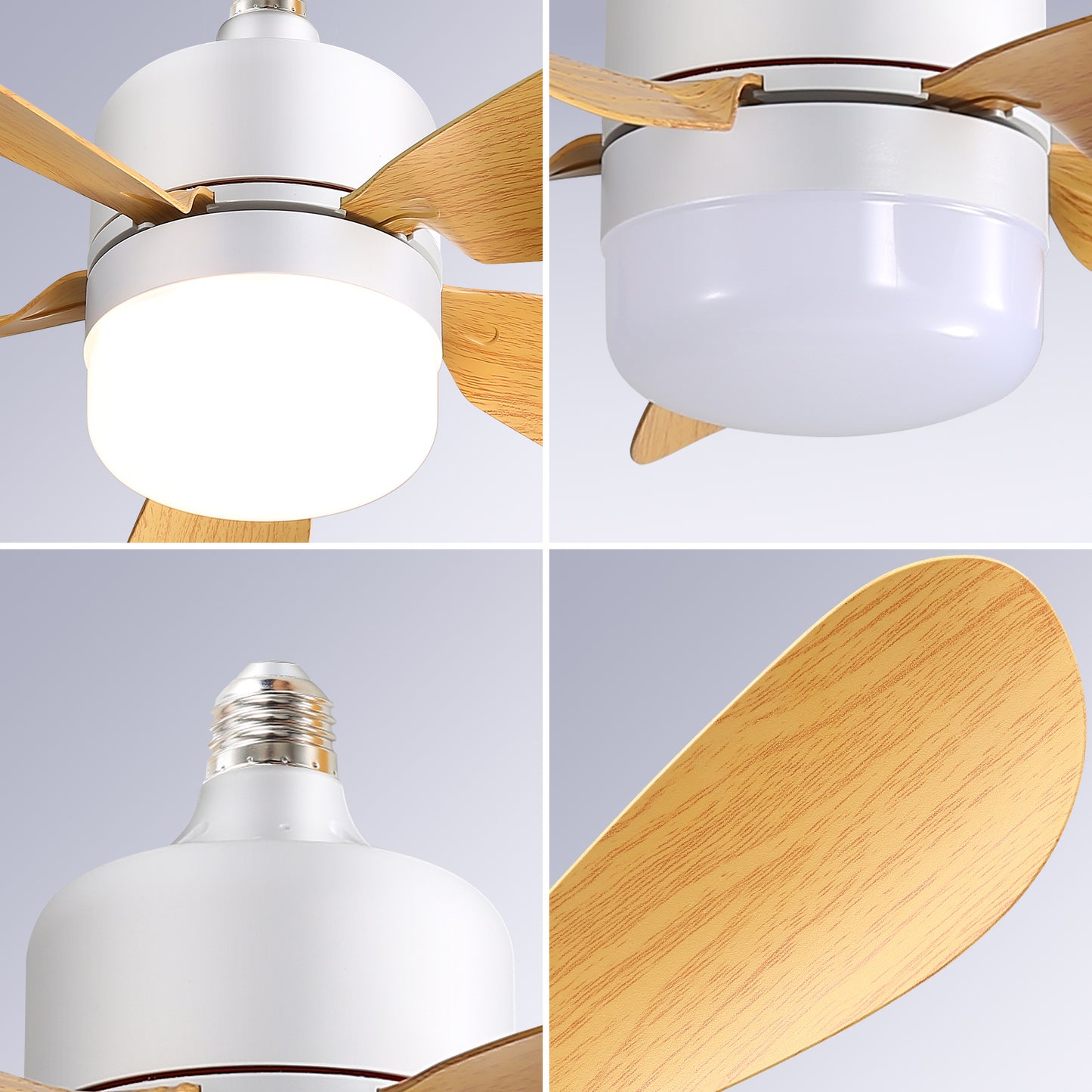 Light Bulb Style Ceiling Fan