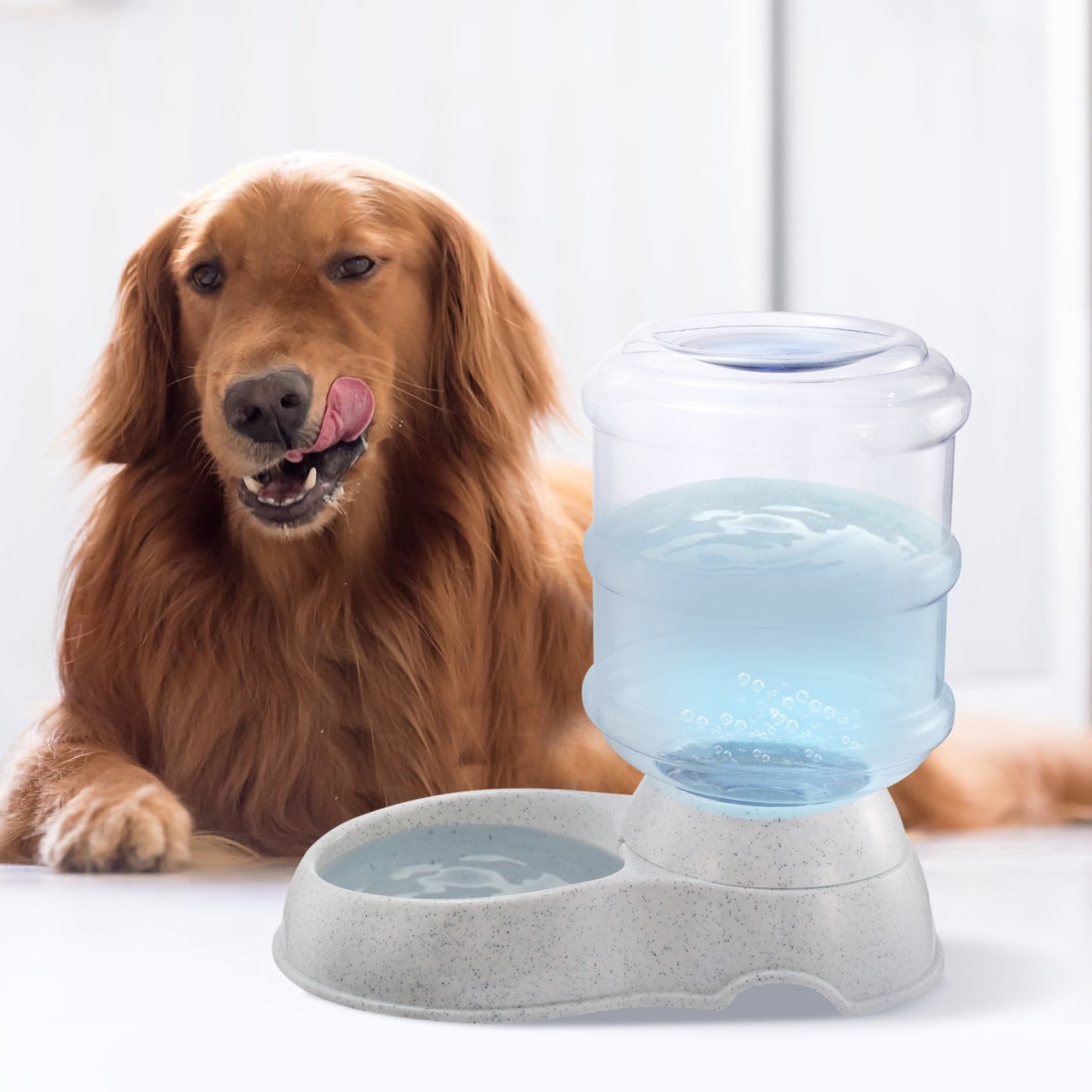 3.5L 1Gal Pet Water Dispenser Self-Dispensing Gravity Automatic, Multi-Pet, Water, Dispenser